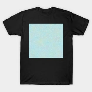 Blue Colorful Speckled Easter Egg Abstract Design T-Shirt